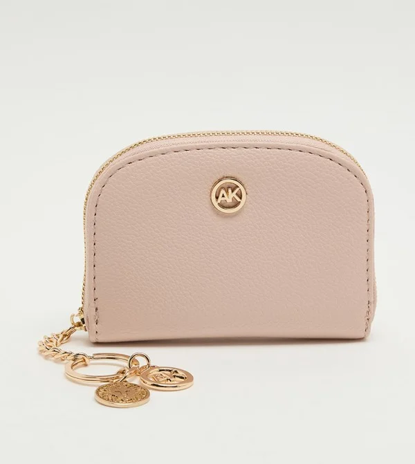 ANNE KLEIN Anne Klein Logo Detail Zip-around Card Holder